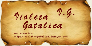 Violeta Gatalica vizit kartica